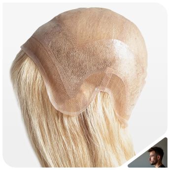 LCMAW34 Custom Wig Swiss Lace and PU for Men
