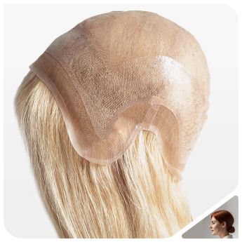LCWAW34 Custom Wig Swiss Lace and PU for Women