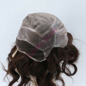 LCMAW50 Versalite Custom Wig Mono Top with Swiss Lace Front and PU Around for Men