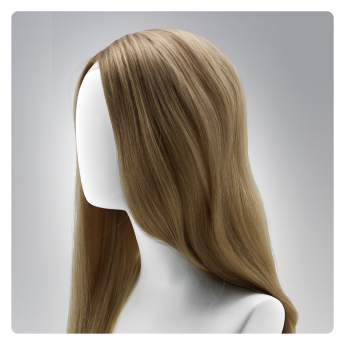 LSWAW66-1 18inch Full Lace Wig with Poly Skin Sides and Silicone Strips Anti-slip