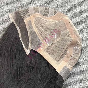 LCMAW66 Custom Wig Front Swiss Lace with Lace and Silicone PU for Men