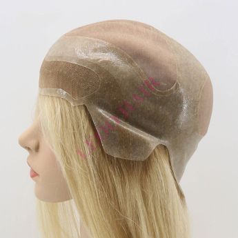 LWG71 Custom Wig Front Swiss Lace with Lace and PU for Men