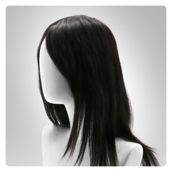 LSWAW3-1 14inch All PU Knotted Base Human Hair Wigs