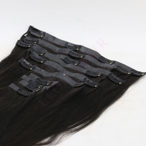 LE29 PU Clip In Hair Extension Skin Weft Clips on